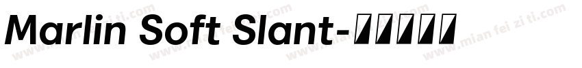 Marlin Soft Slant字体转换